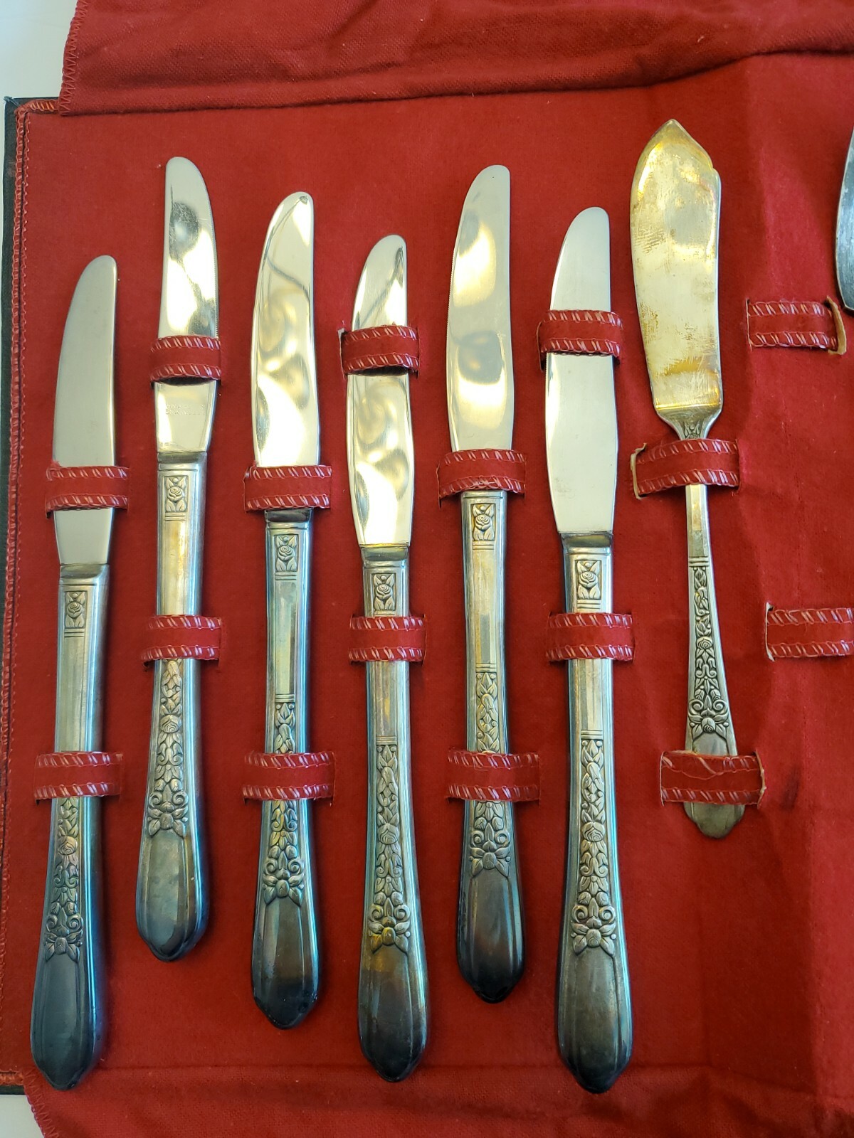 Flatware WM A Rogers Oneida Silverplate Vintage AA Heavy Case 22 Piece Serving