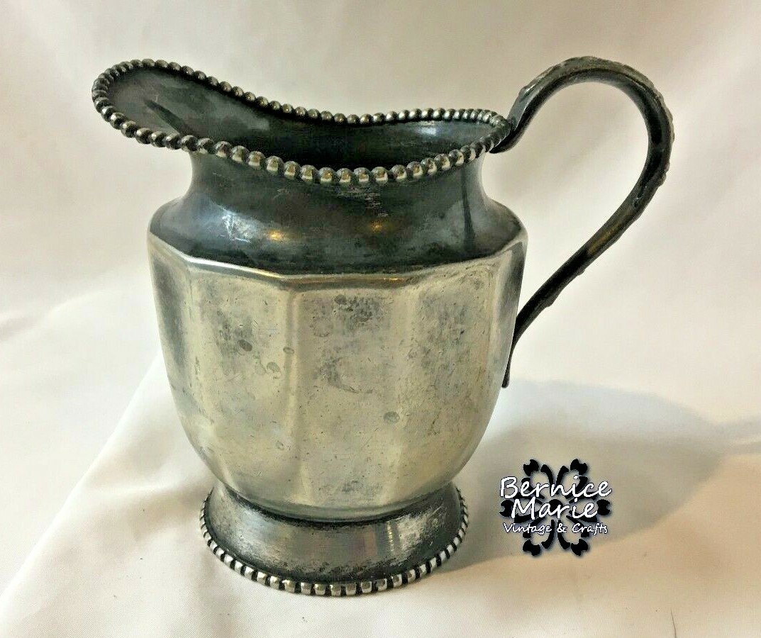 Van Bergh Quadruple Silver Plate Tea Set Antique 1800’s 4 Pc