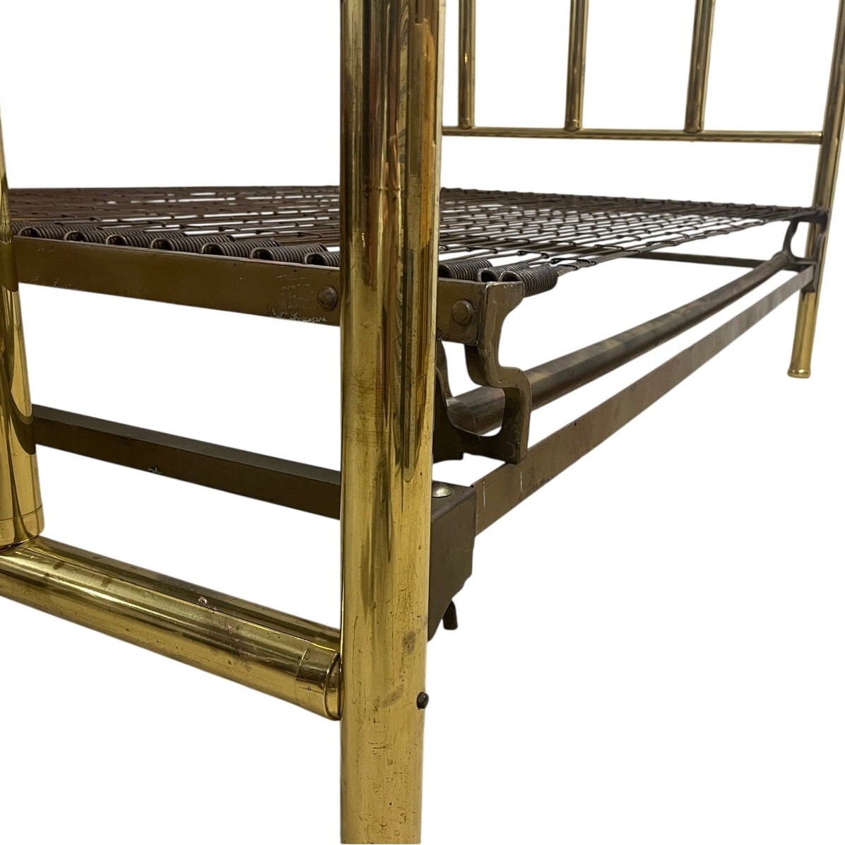 Vintage Brass Tone Full Bed Frame