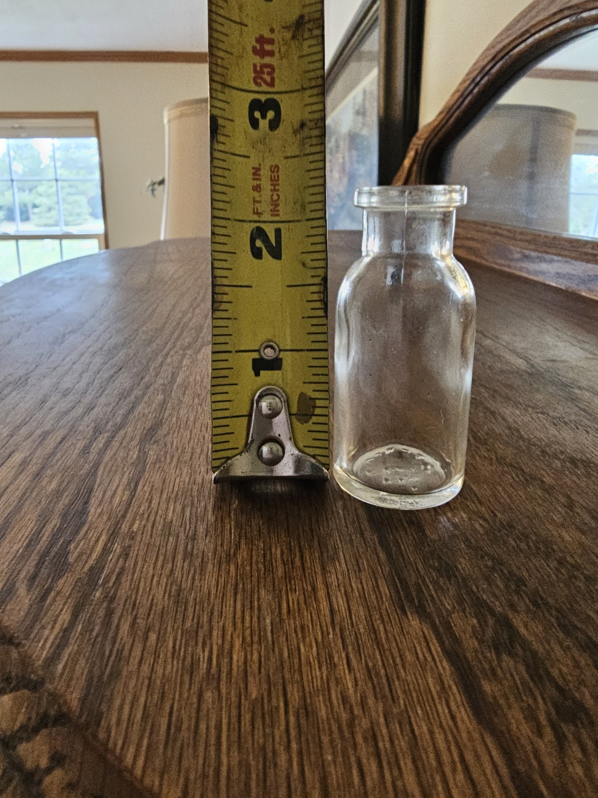 Vintage TCW Co Clear Glass Apothecary Bottle Made In USA