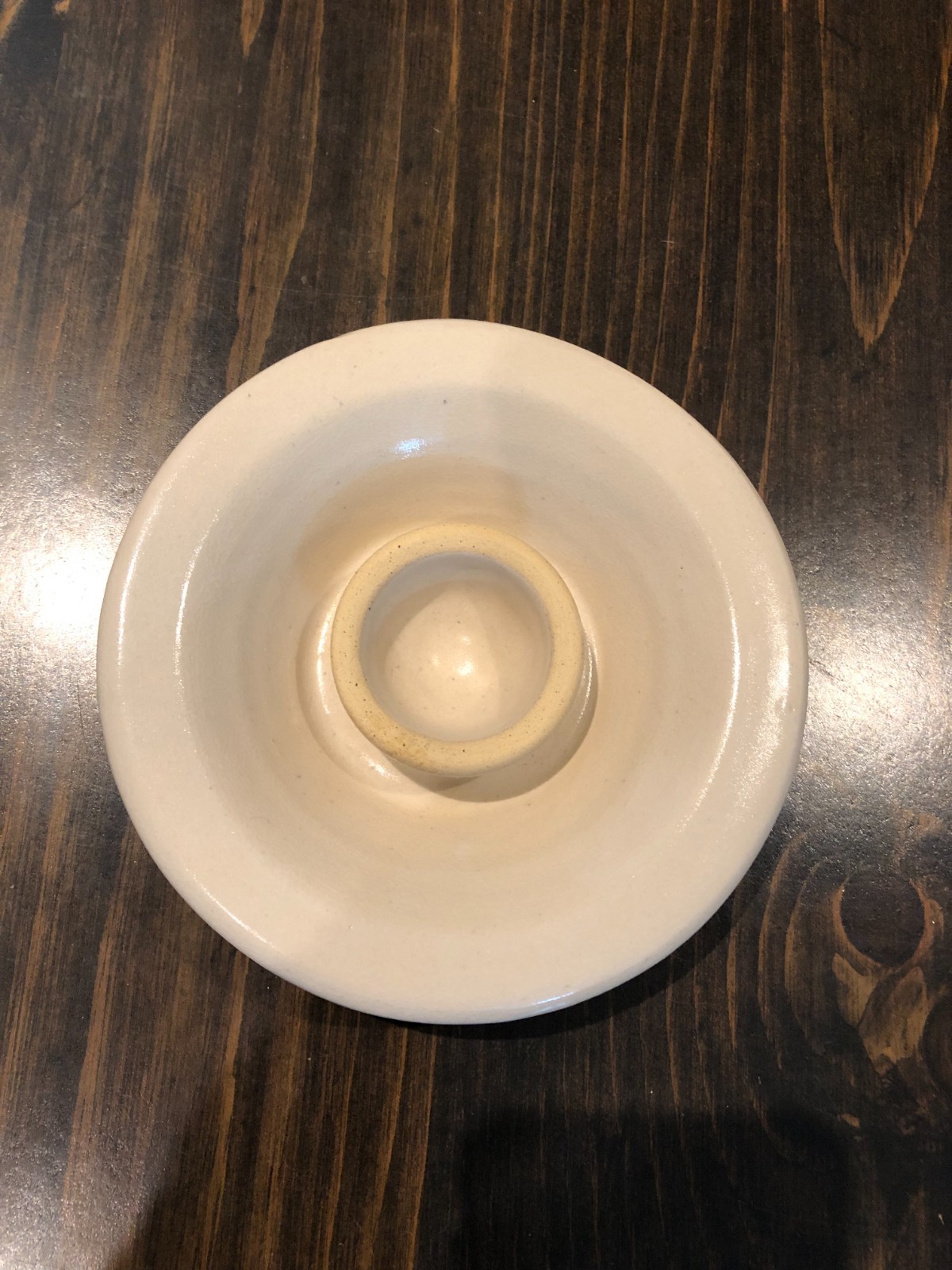 Crock Lid Cream White Stoneware / Churn Lid (Lid Only)