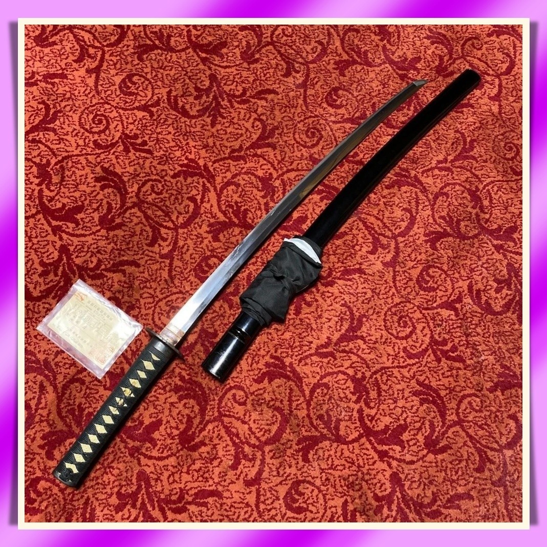 KATANA 刀 “ Mumei ” 無銘 Japanese Real Sword 64.3 cm Koshirae 拵え Antique Samurai