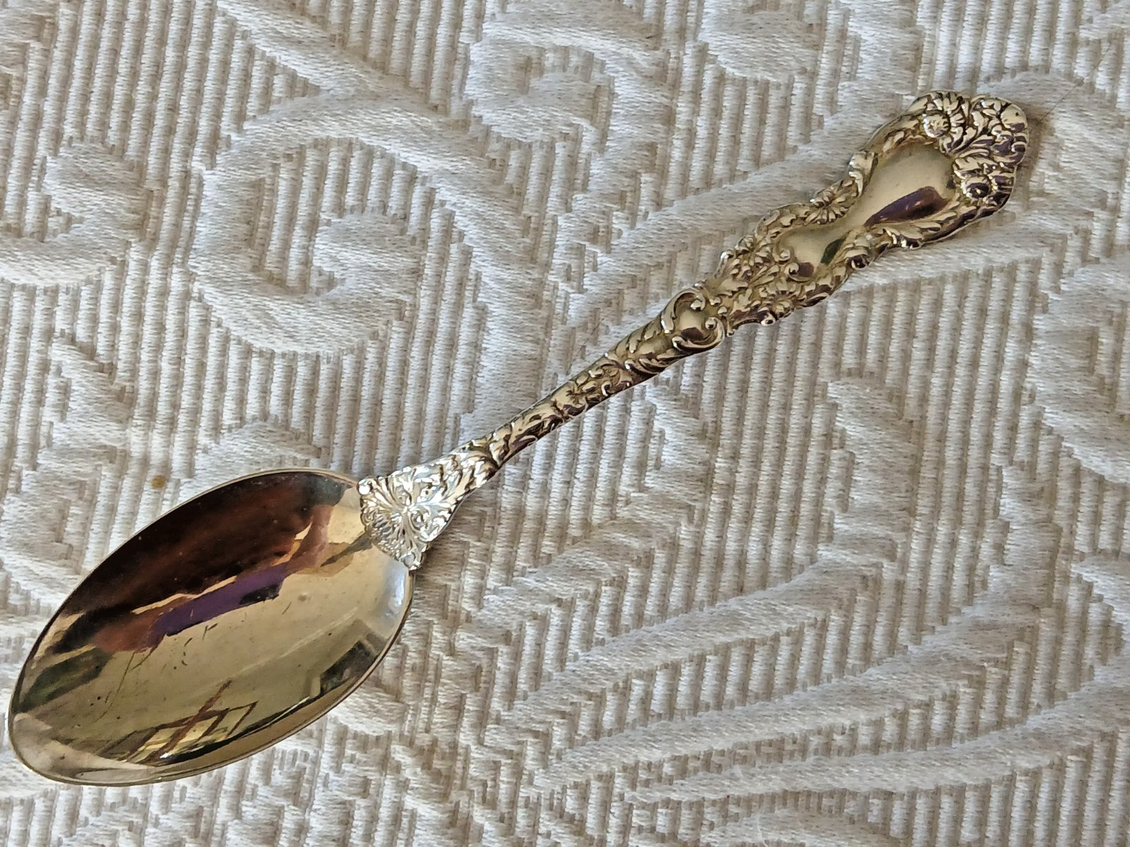 Antique Sterling GORHAM IMPERIAL CHRYSANTHEMUM 1894 Teaspoon FLORAL ORNATE