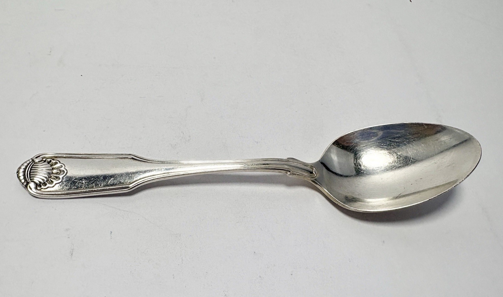 Oneida Community Cube Silver Shell 1978 Silverplate Soup Spoons Set of 6 Good