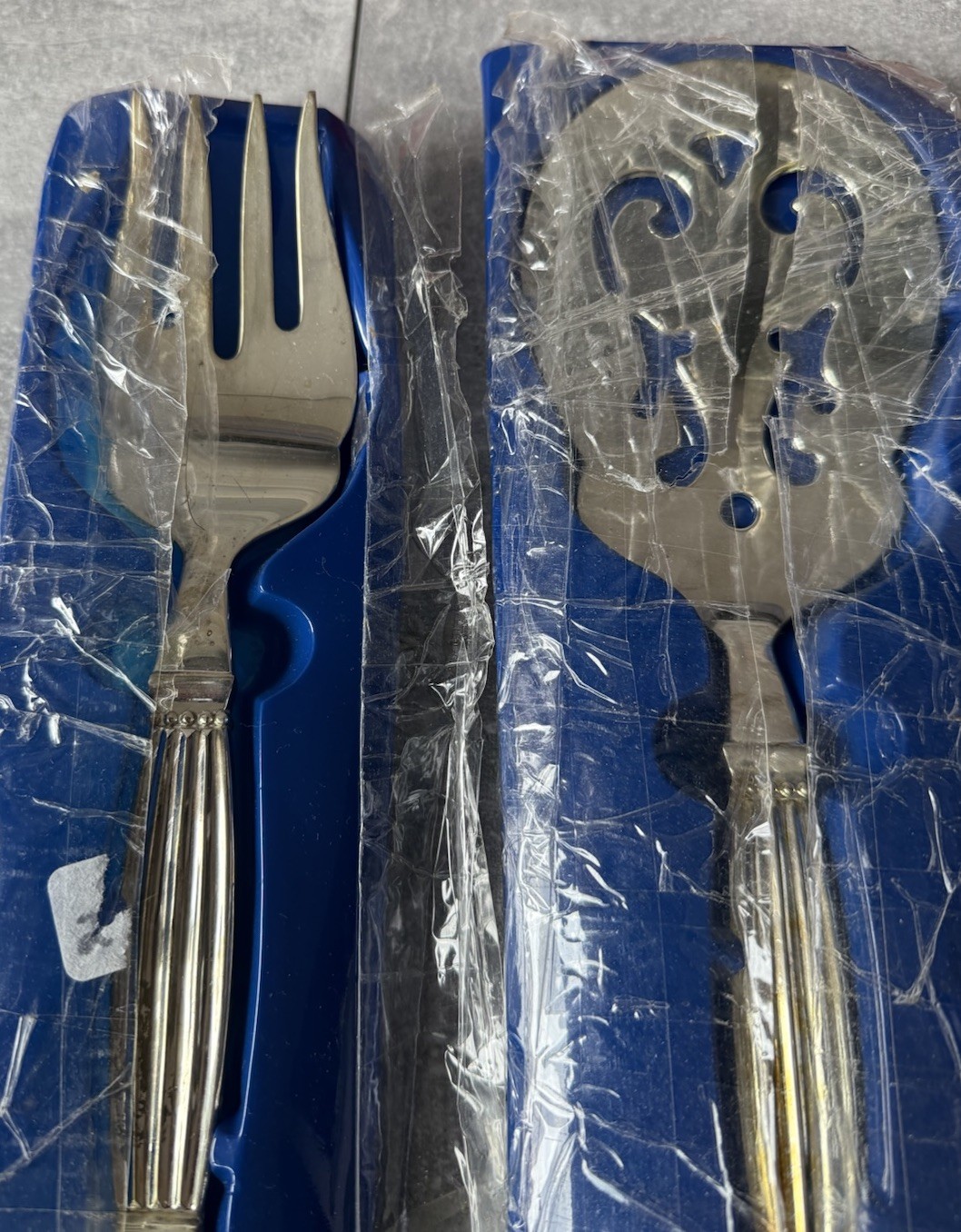 Wallace WAS178 Serving Fork Spoon Cake Server Scoop (RARE) Set Silverplate