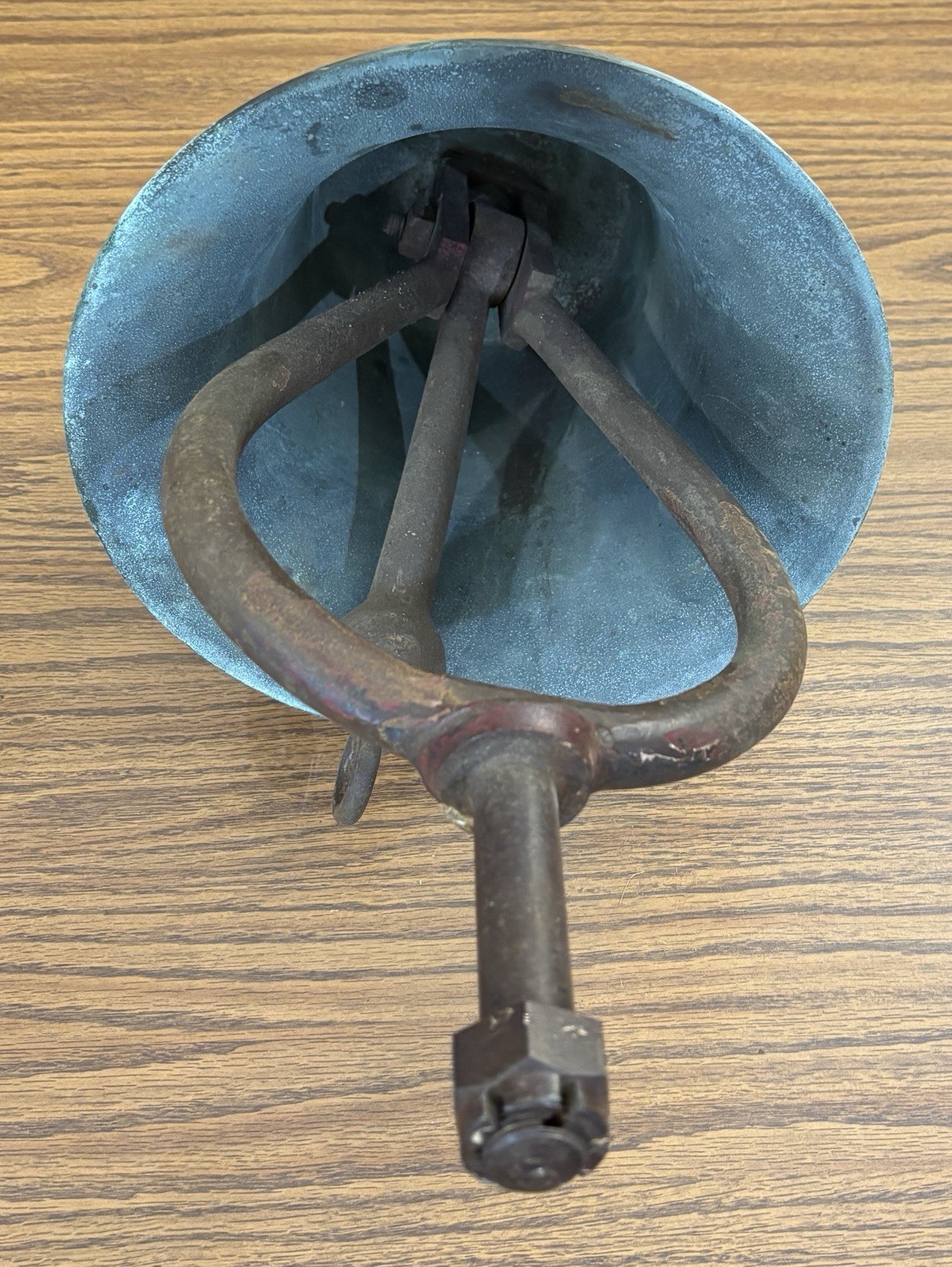 Nautical Brass 8” Bell w/ Mounting Bracket Ship Boat Antique Old Navy 21+ Pounds