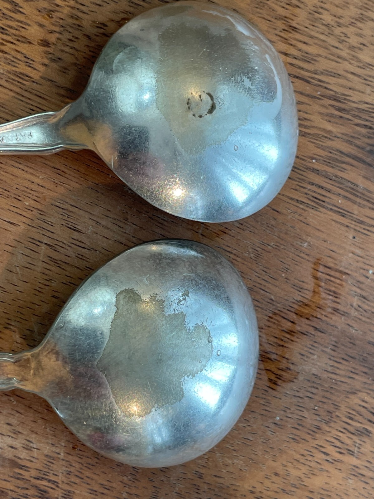 2 Arbutus Round Gumbo Soup Spoons – Wm Rogers & Son Silverplate