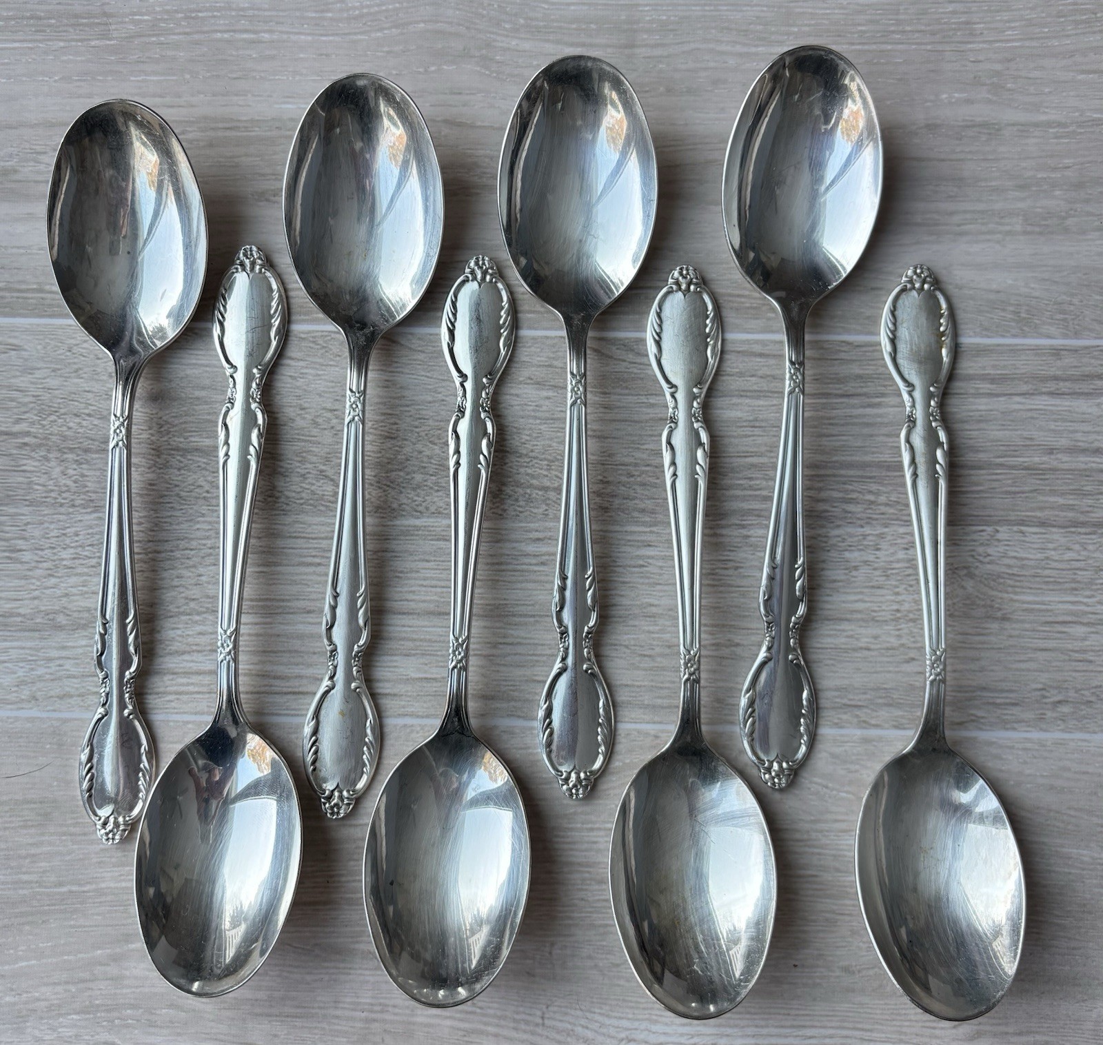 Rogers & Bro Extra Plate Royal Manor Tablespoons Flatware Silverplate Set Of 8
