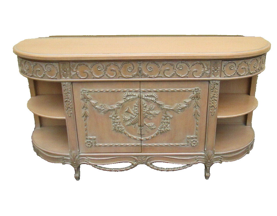 58310 ROSSI BROTHERS CUSTOM CABINET MAKERS PHILADELPHIA CARVED SERVER CABINET
