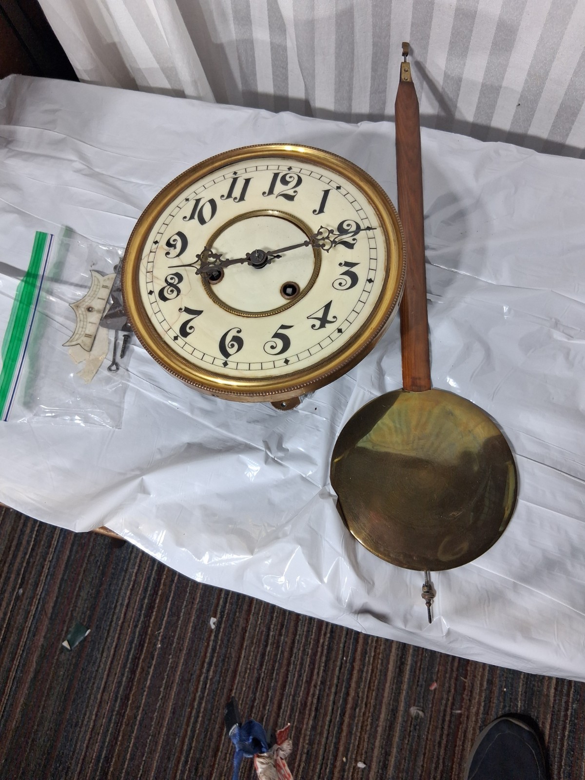Antique German wall clocks gustav becker? 1877 For Parts
