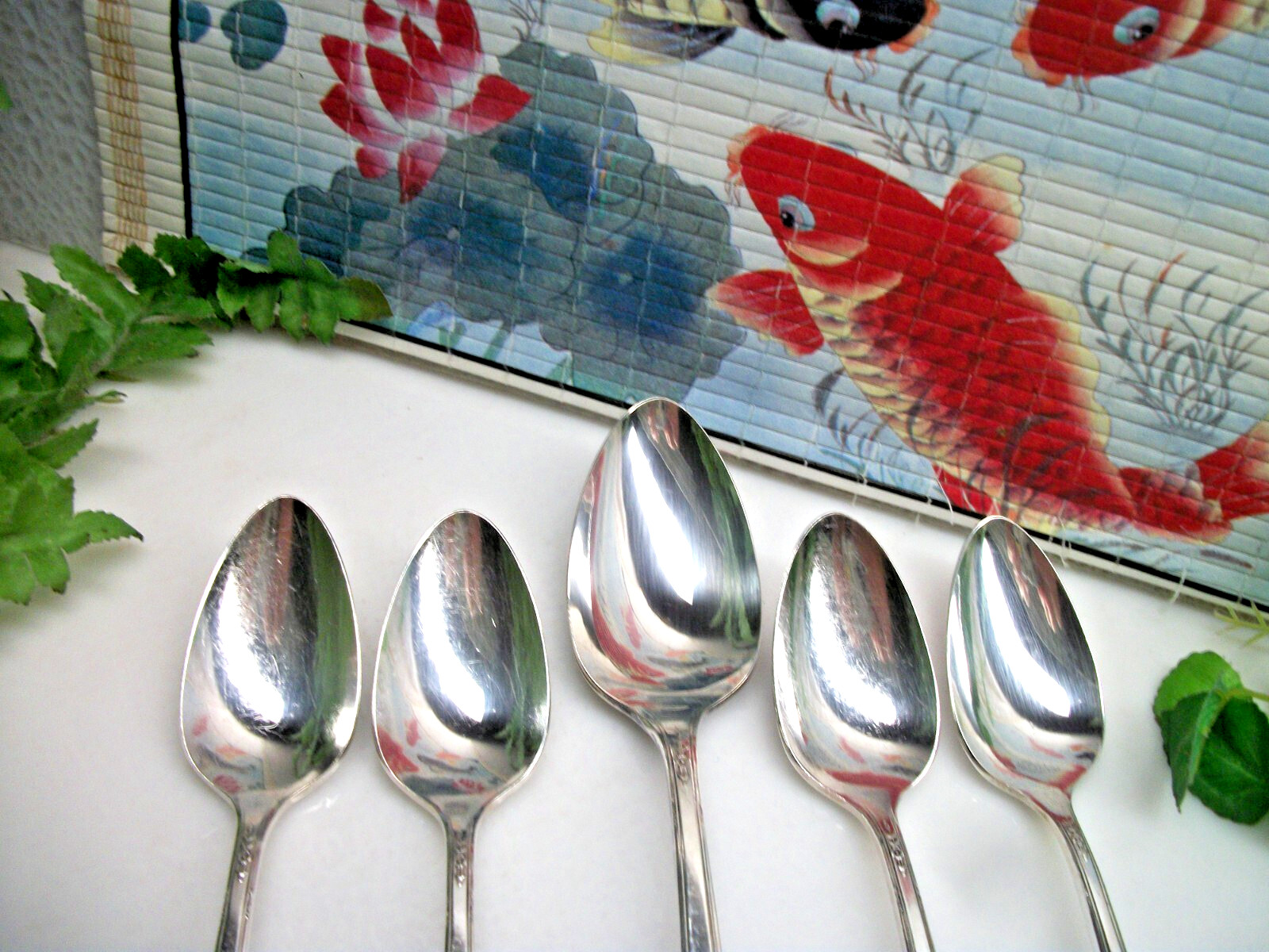 Oneida Community Silver MILADY Silverplate Teaspoons & Place Spoon 1940