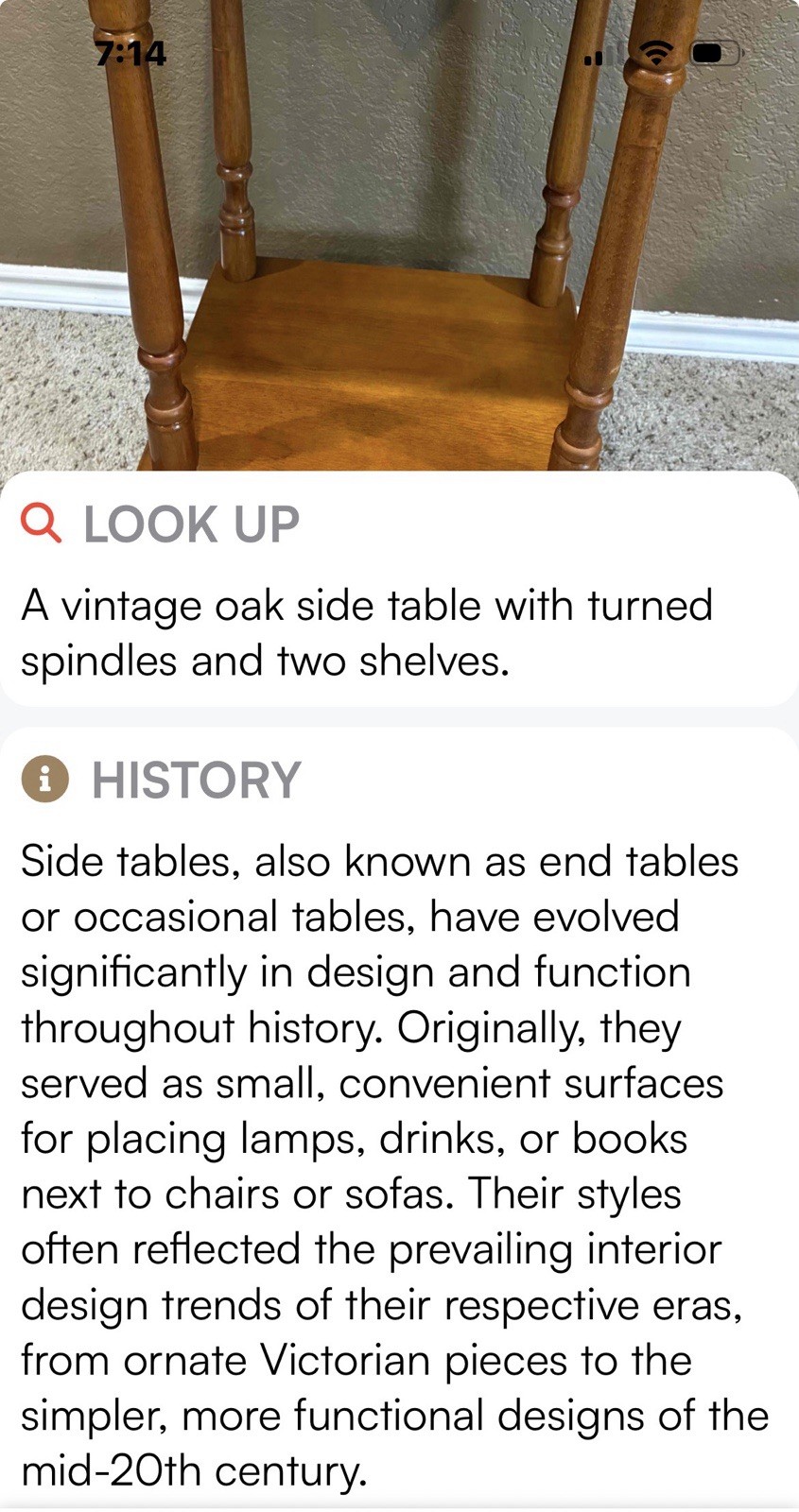 Vintage Rustic Country Colonial Solid Wood Small 2-Tier Side Telephone Table