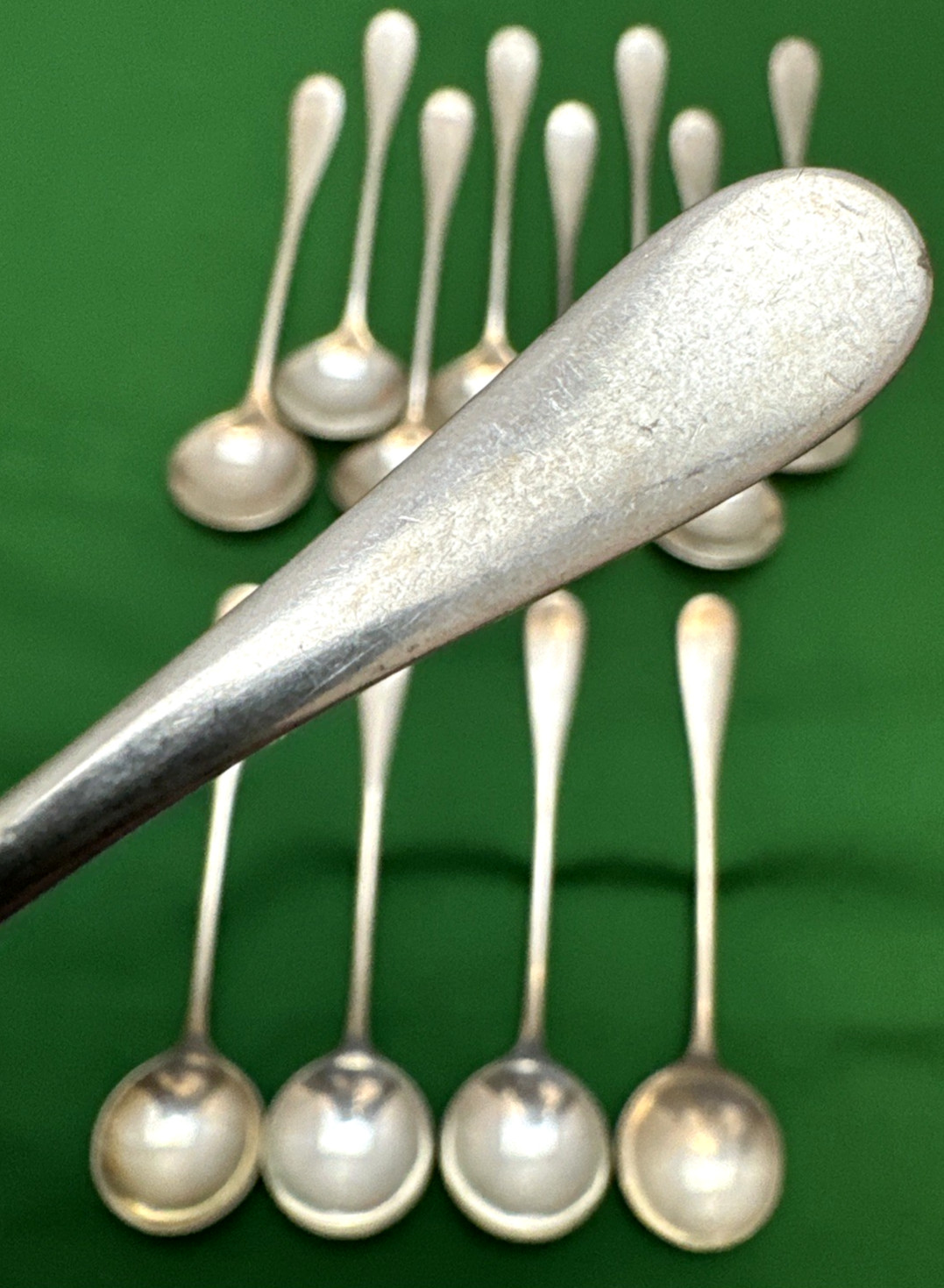 13 Pc Silverplated 5″ BOUILLON SPOONS WB 1900 Plain Pattern – BAKERS DOZEN!