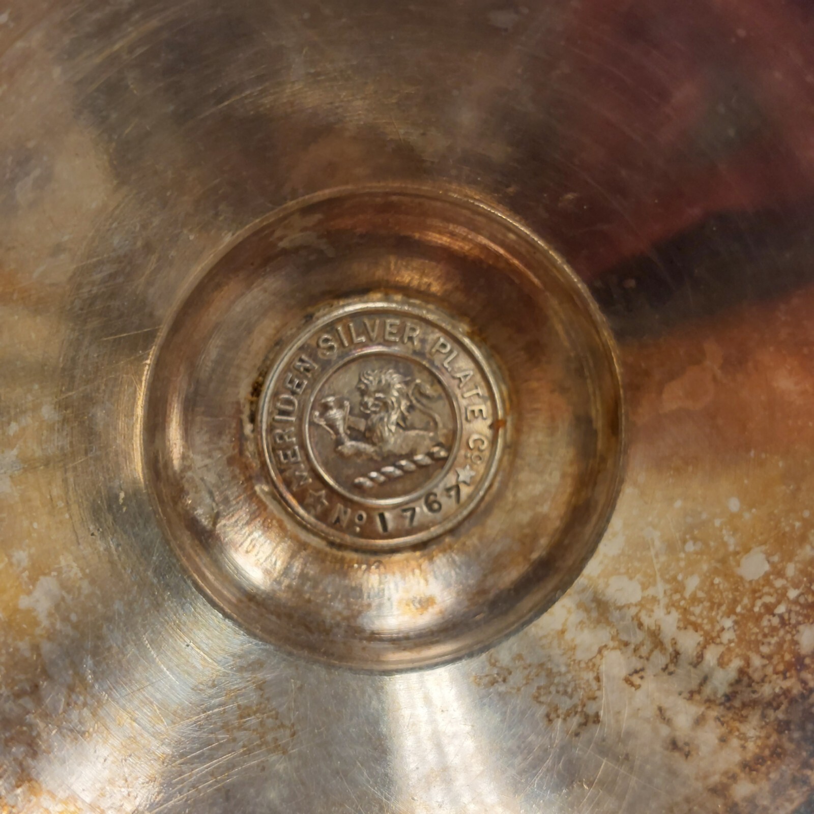 Antique Meriden #1767 Silverplate Covered Dish/Vase Rare *damaged* Victorian