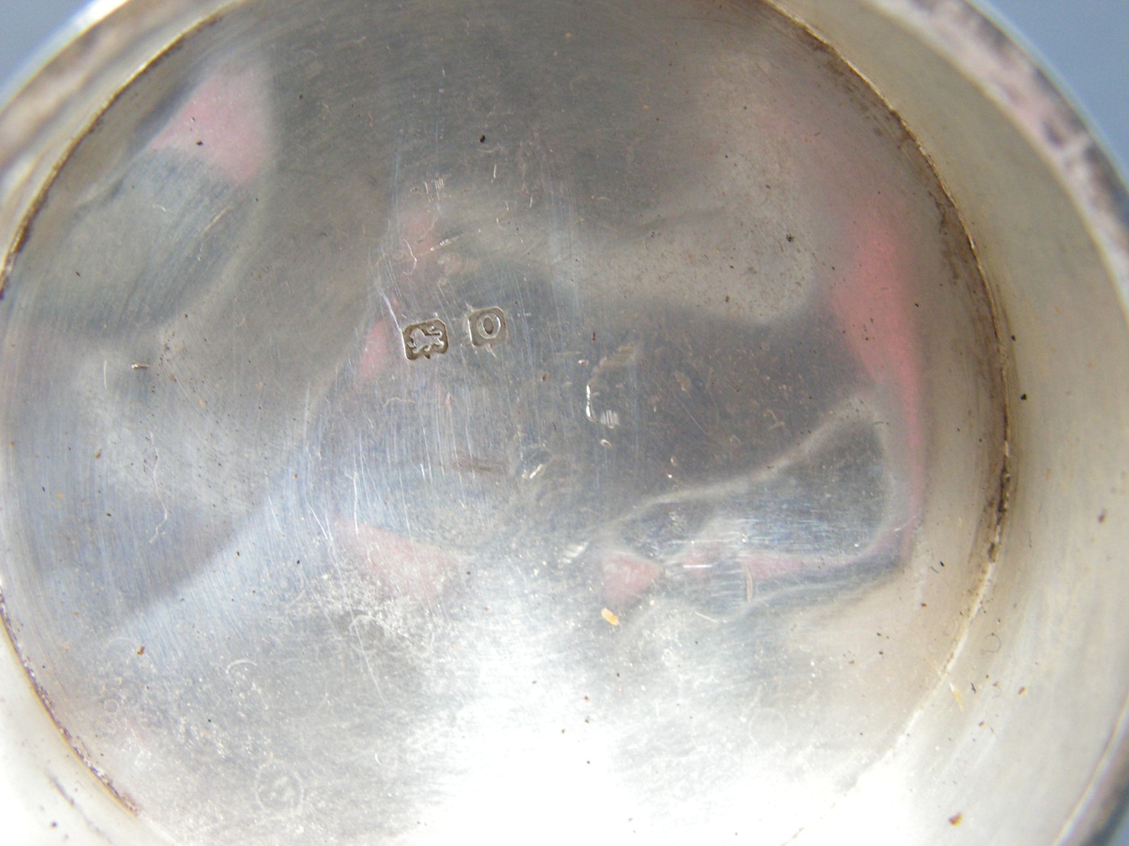 ANTIQUE WWI 14th NOVEMBER 1918 LARGE SILVER TOPPED VANITY DRESSING TABLE JAR