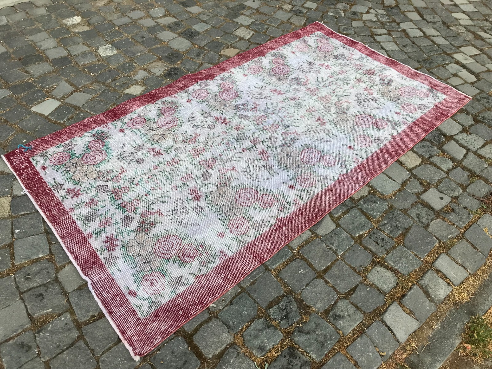 Home Decor Rug, Turkish Vintage Rug, Boho Decor Rug, Oushak Rug, 3,5 x 6,5 ft