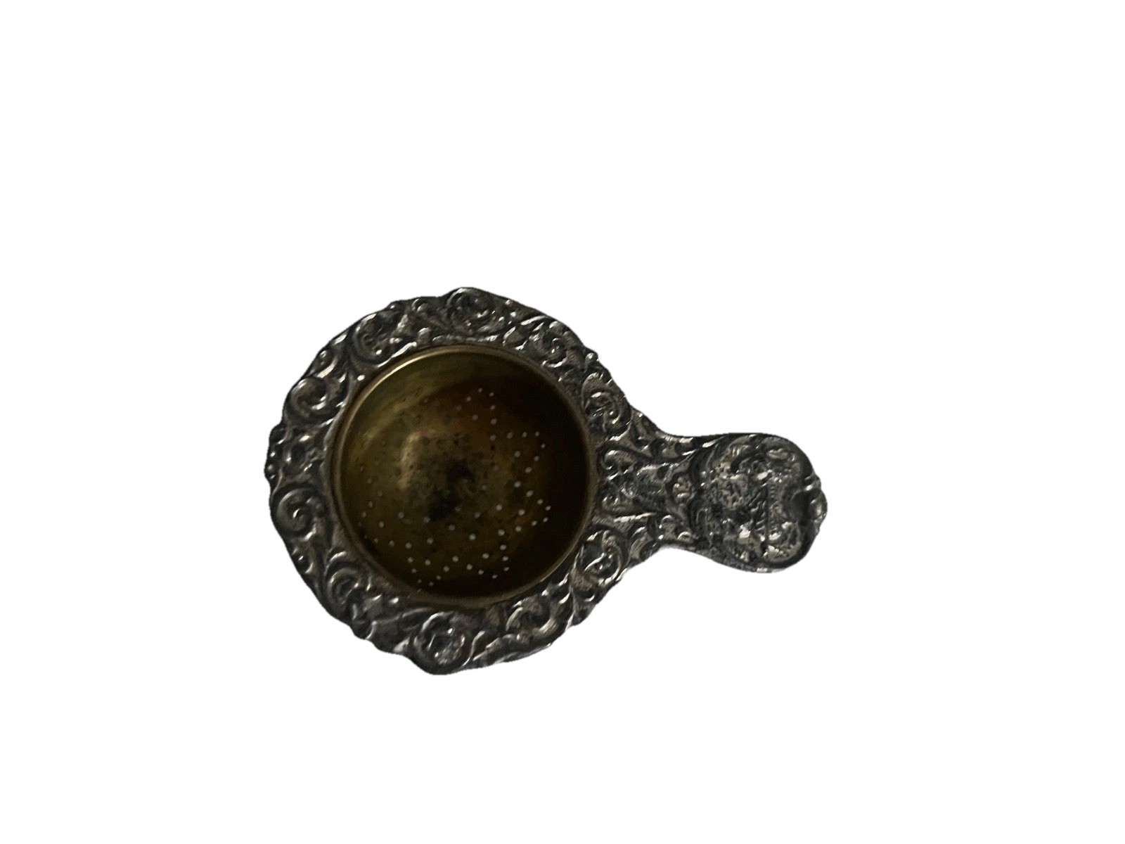 Antique German Silver Plate Tea Strainer “Germany” Mark