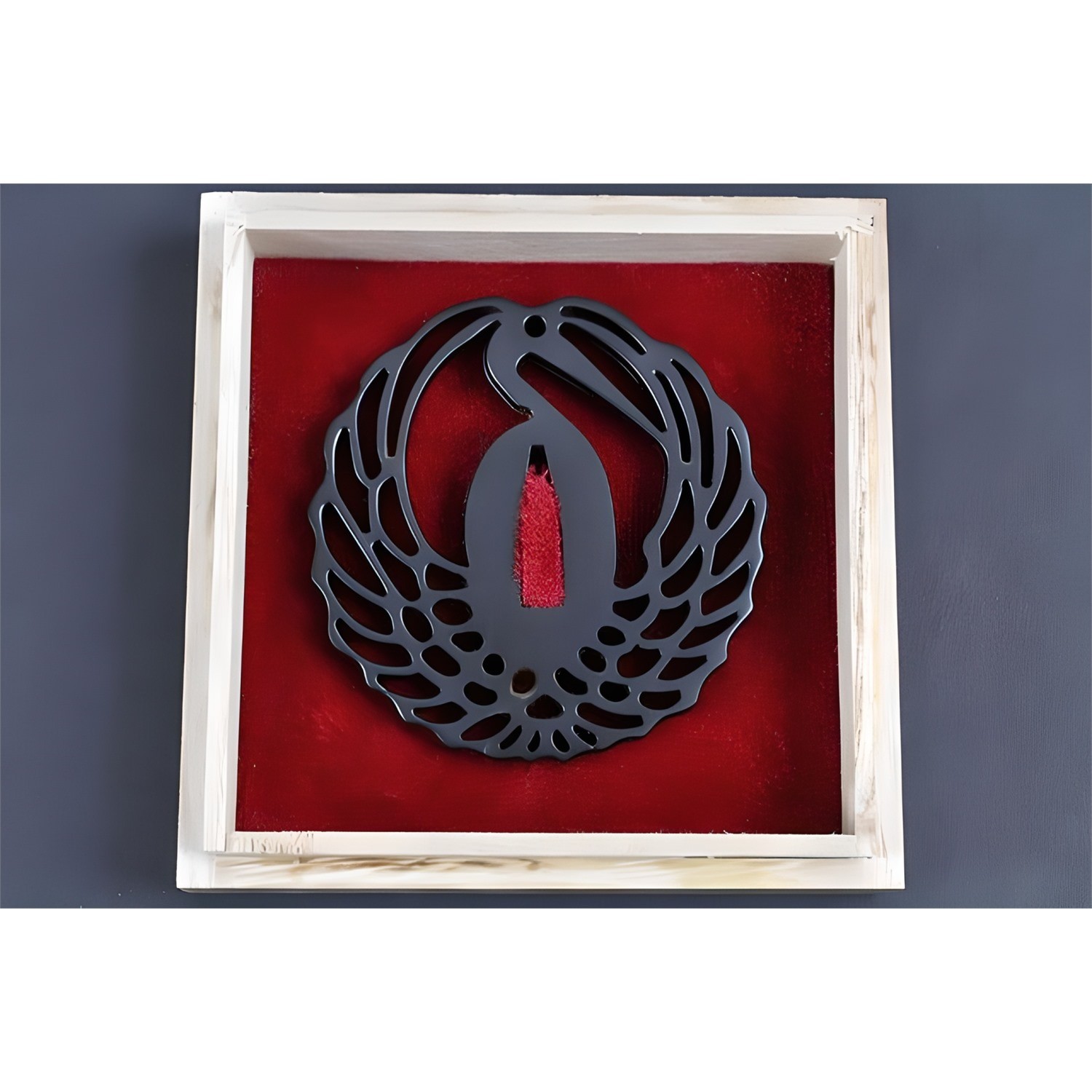 Dancing Crane Tsuba Iron Alloy Japanese Sword Guard