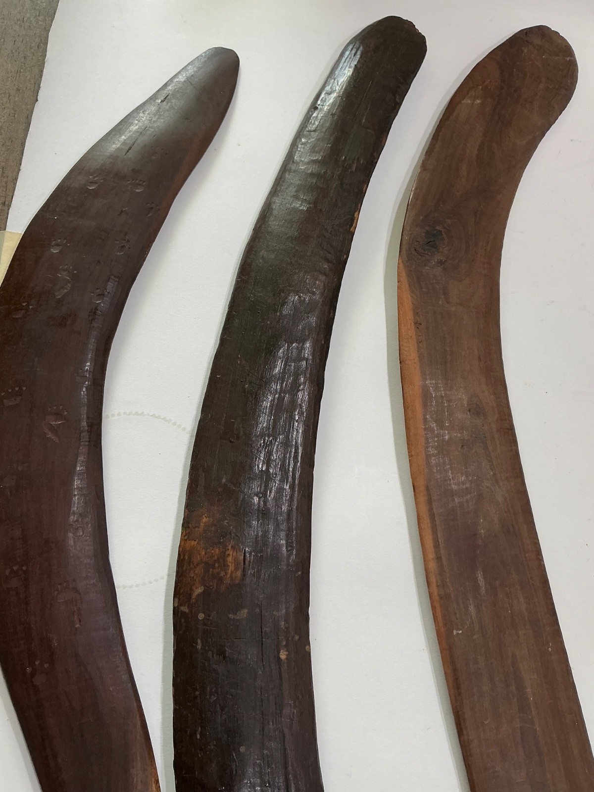 Early Aboriginal Boomerangs and Bark Painting