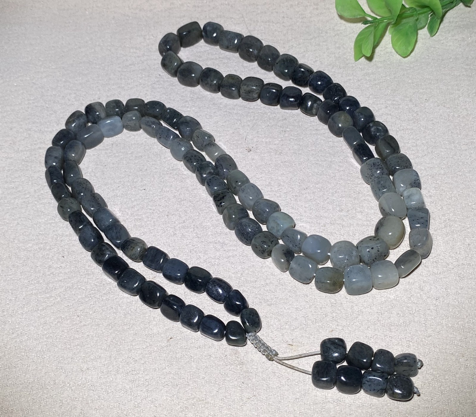 Certified 100% Natural Hetian jade 108 Beads ~ Necklaces Bracelets 和田玉青花108颗珠子