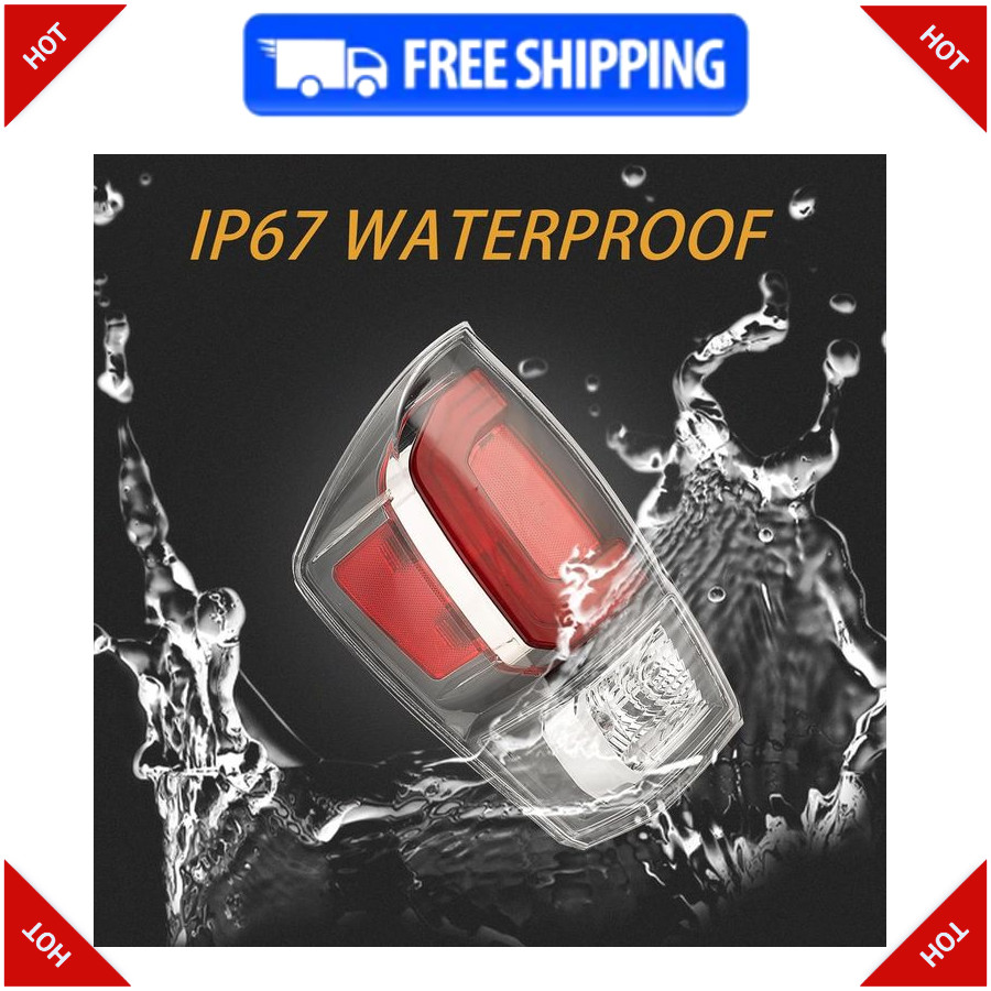 Left Tail Light Assembly for 2016–2023 Toyota Tacoma w/ Bulb Driver Side