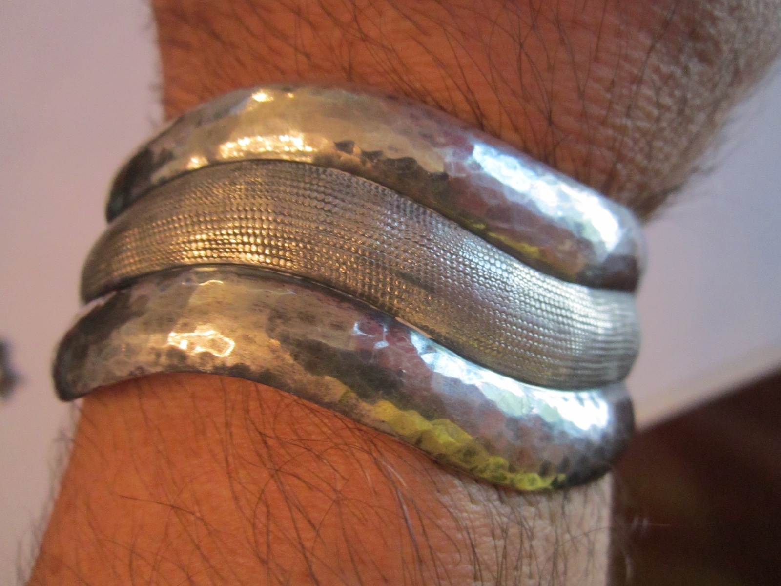 ROHNER STERLING SILVER CUFF BRACELET – SIGNED – NICE – TUB TK