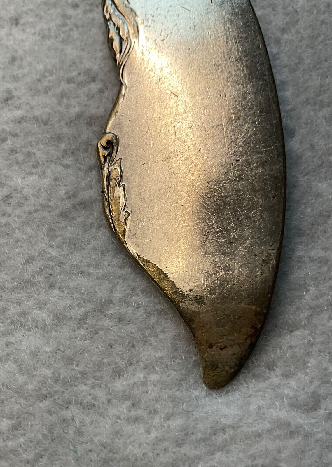Wm A Rogers Hanover Twisted Handle Butter Spreader Knife Silverplate 1900 VTG