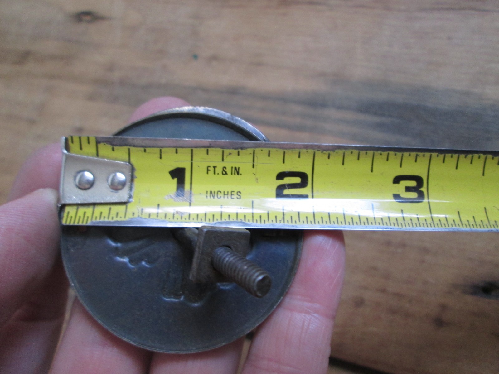 Vintage Floral Drawer Pull Drop Ring Antique Brass Stamped Colonial Hepplewhite