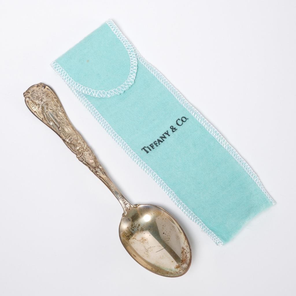 Tiffany and Co Sterling Silver New York NYC Statue of Liberty Souvenir Spoon 6″