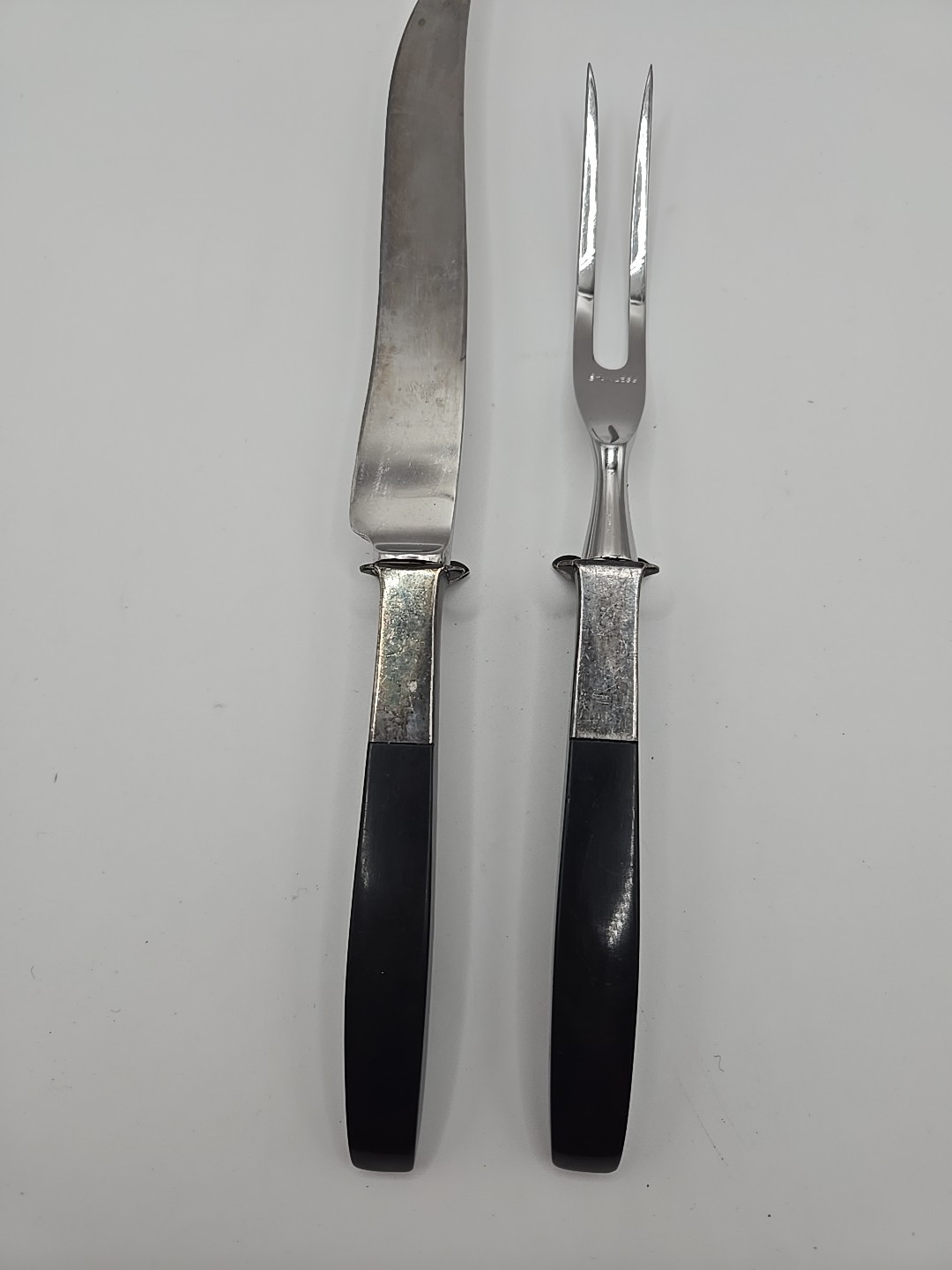 Lunt Contrast Sterling Silver Carving Set – No Monogram