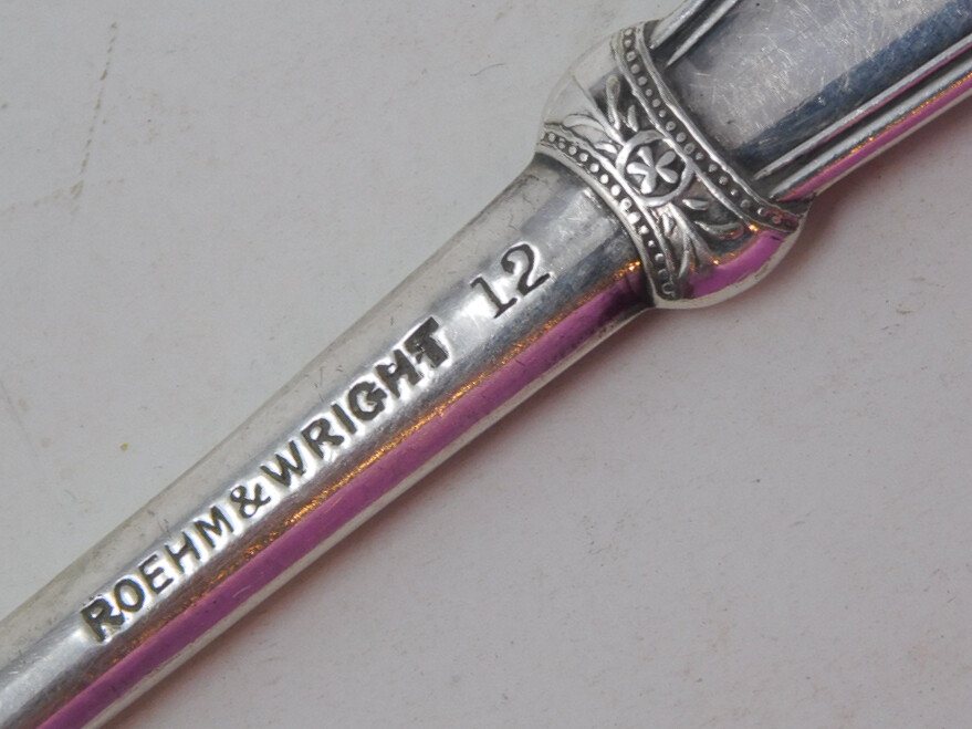 Coin Silver Fork Roehm & Wright Rare Aesthetic Pattern 48 Grams No Mono C. 1870