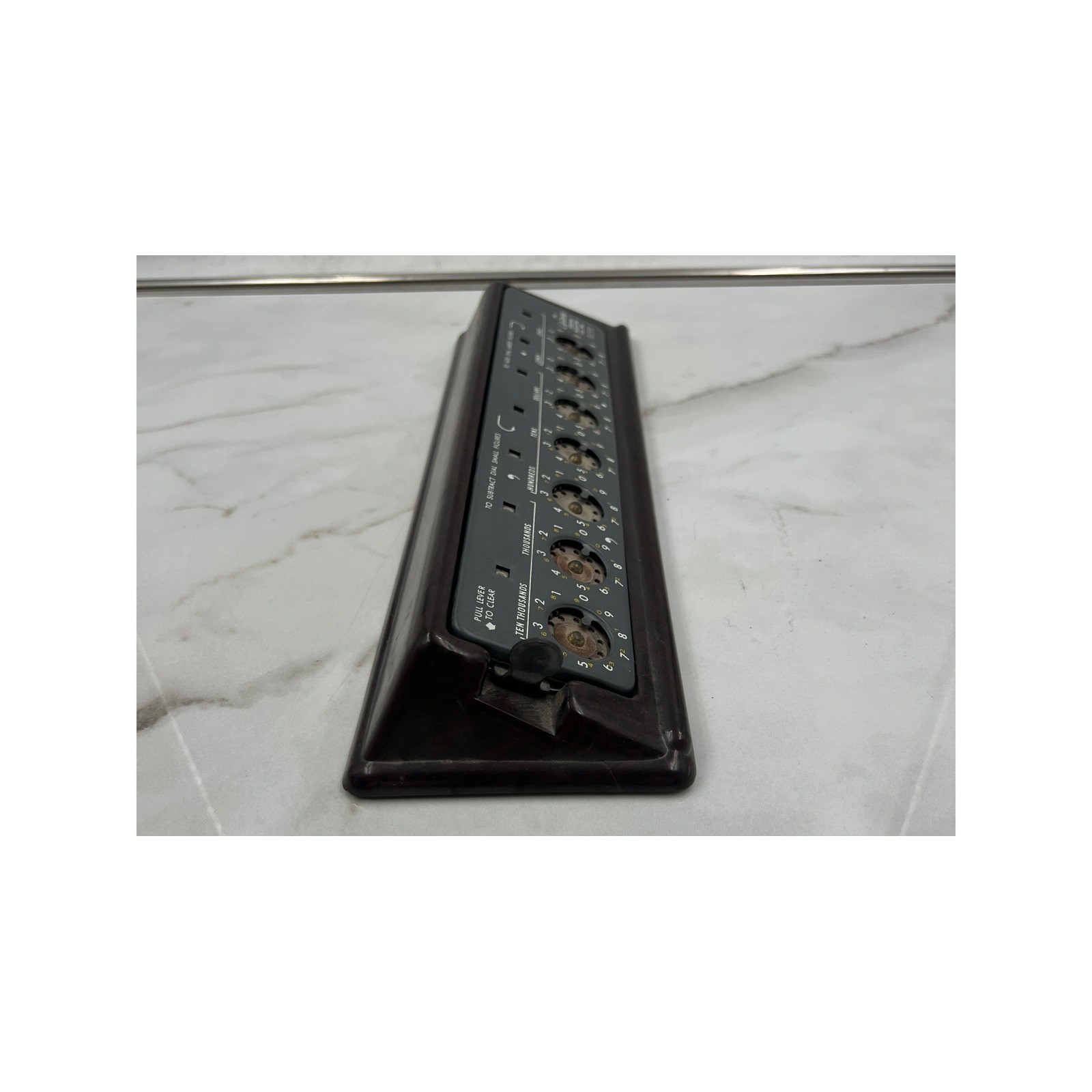 Vintage Lightning Adding Machine Co Mechanical Calculator Desk Adder Los Angeles