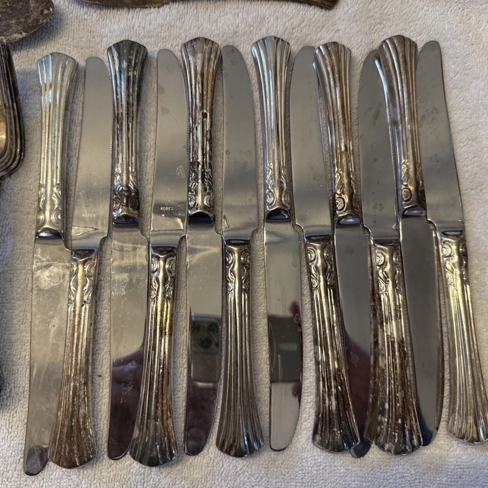 60 Pcs Towle Supreme Cutlery CLASSIC PLUME Silver Plate Vtg Flatware