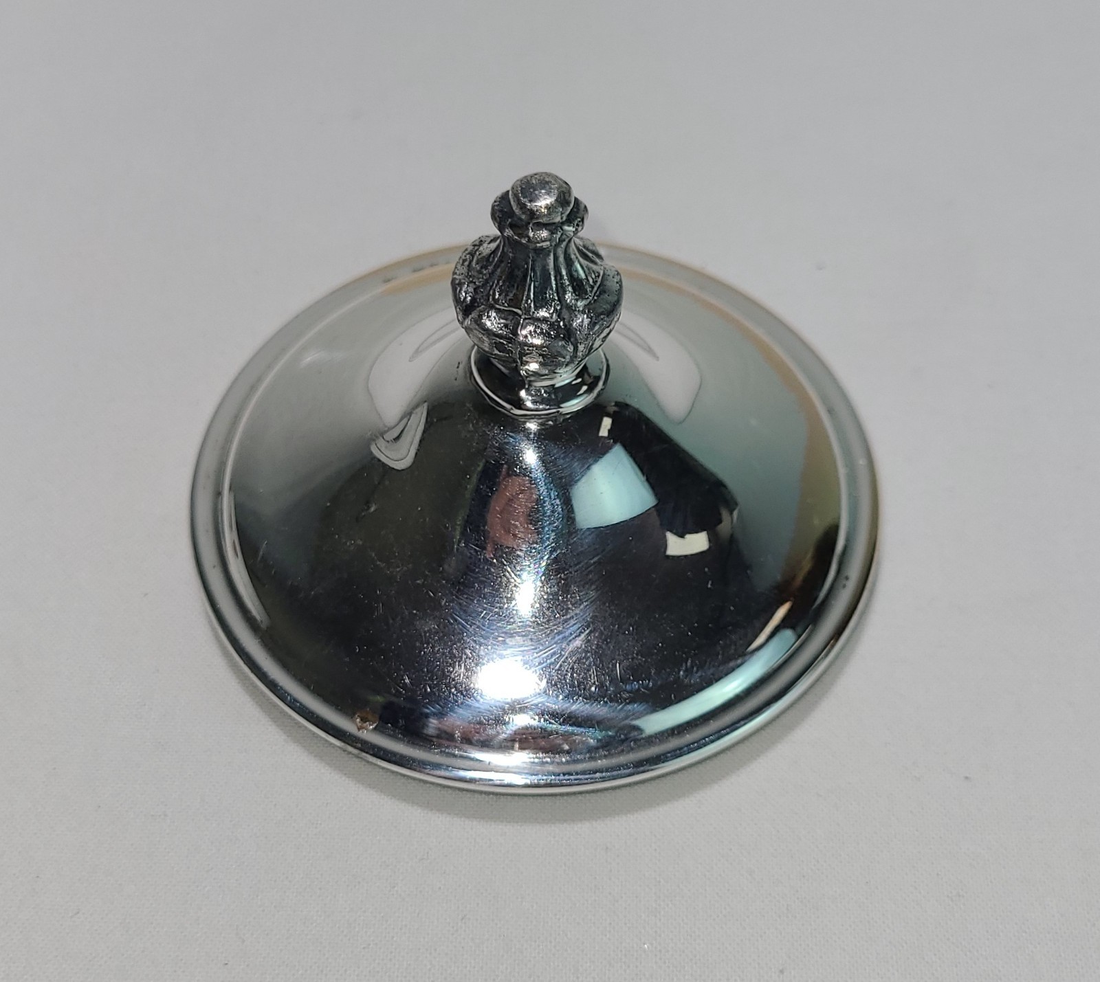 Pickle Castor Insert Lid Silverplate Vintage