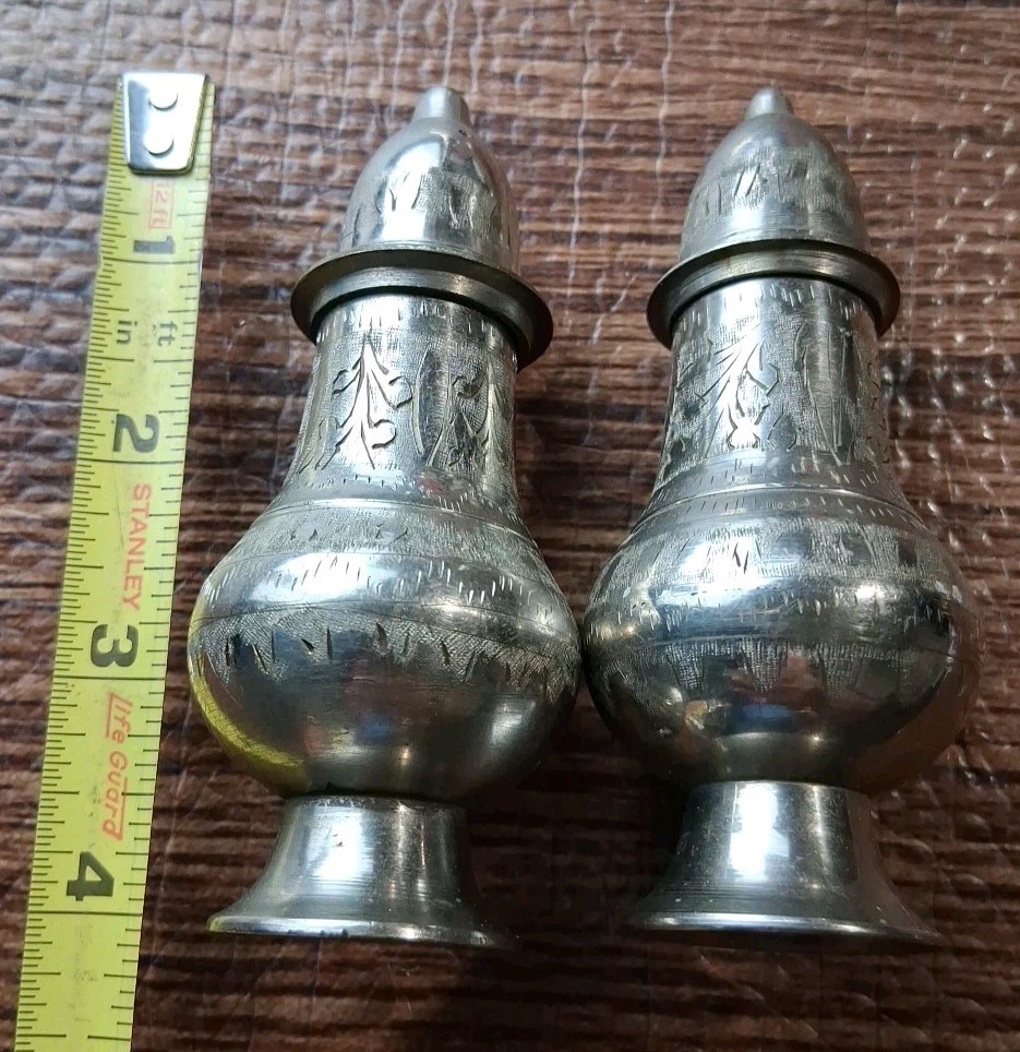 Vintage Etched Silver-plated Mix Lot Of 5