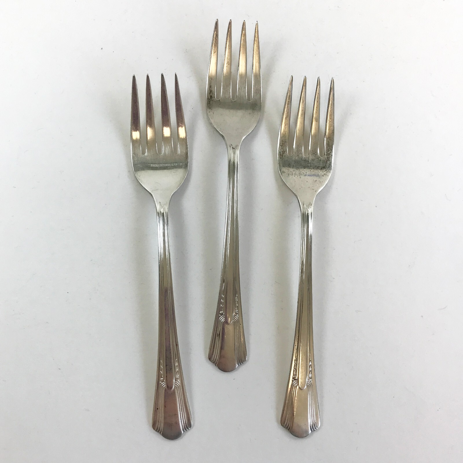 Vintage 1940 LADY BETTY Silverplate Dessert Cake Forks Flatware Lot