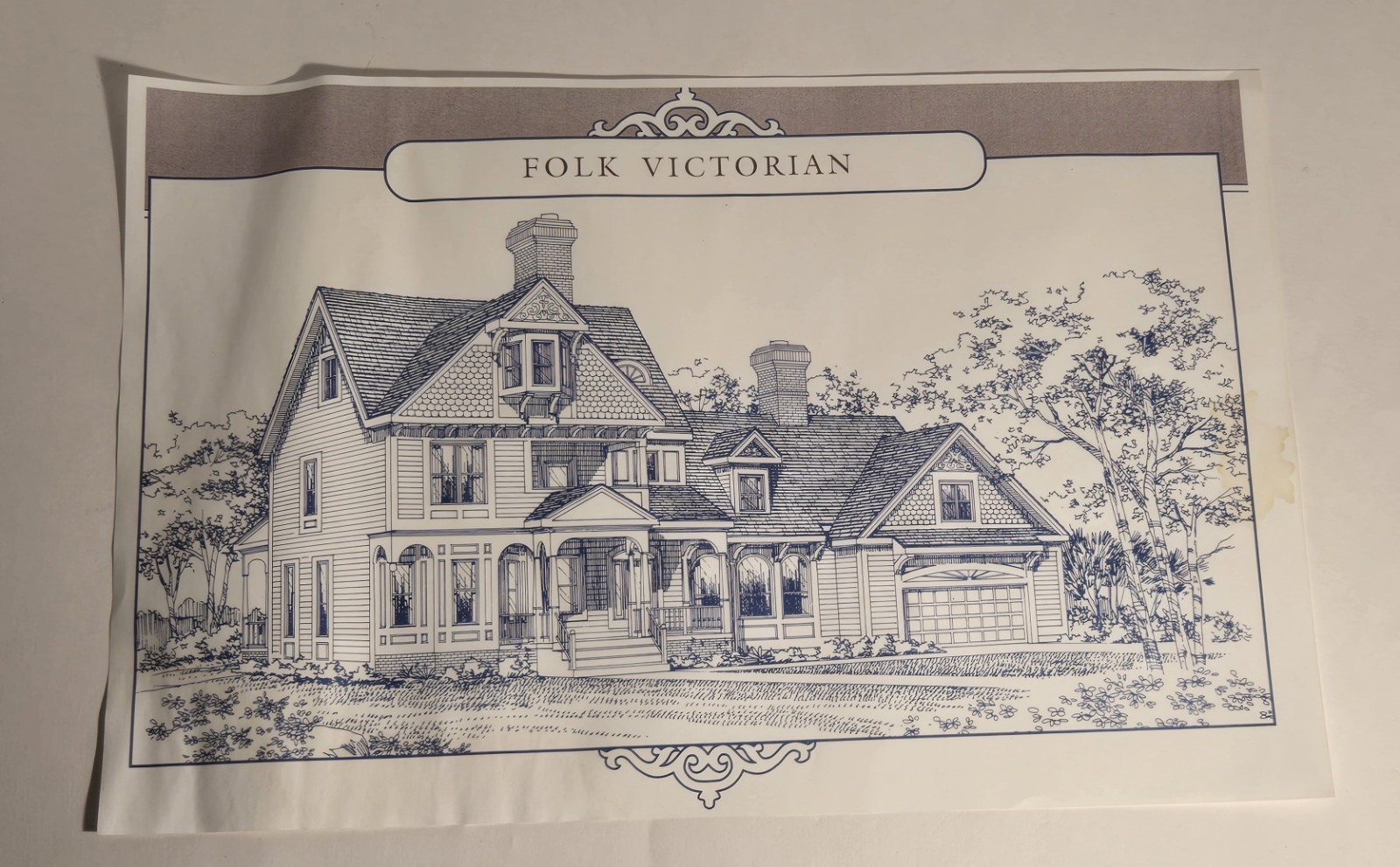 Home Planners Inc Folk Victorian Queen Anne Home Planning Designs 3 Sheets