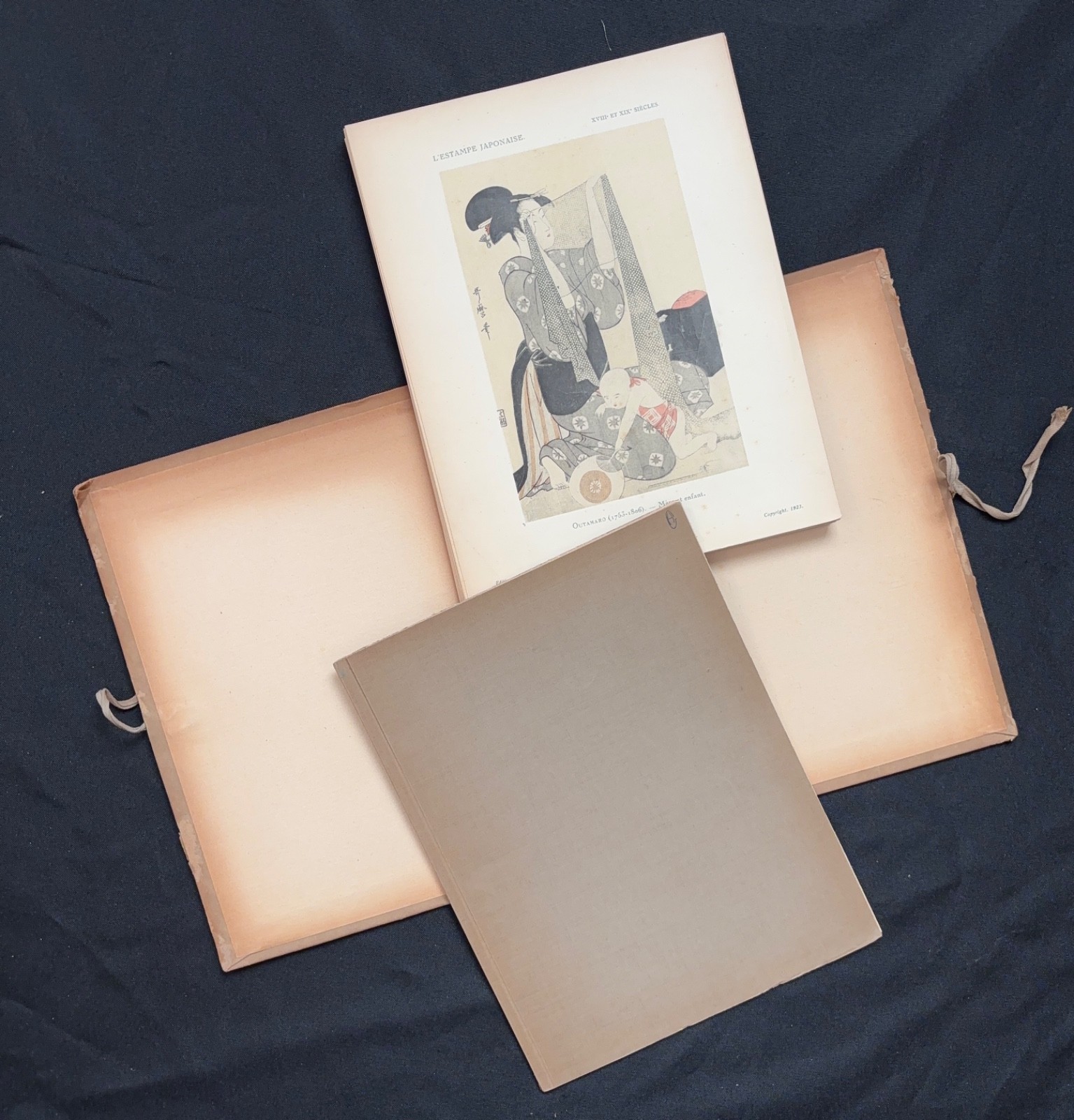 1923 Japanese Prints 18th & 19th Century Artists, Louvre Curator Vol 2