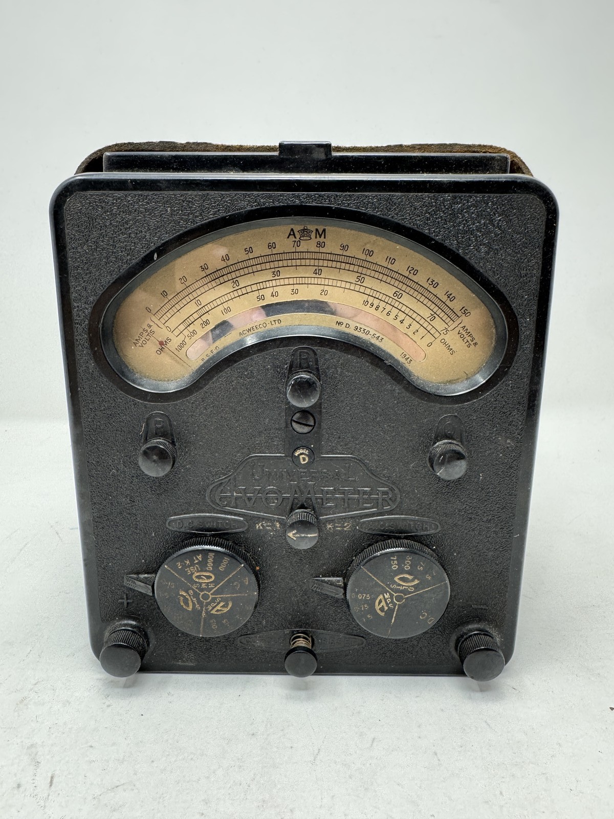 Vintage AVO Universal Avometer Testmeter Multimeter ACWECO Ltd Made in England