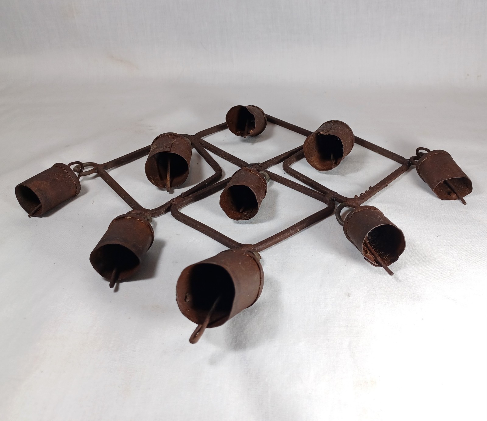 Antique Primitive Rustic Folk Farm Bells Door Bells Wind Chimes