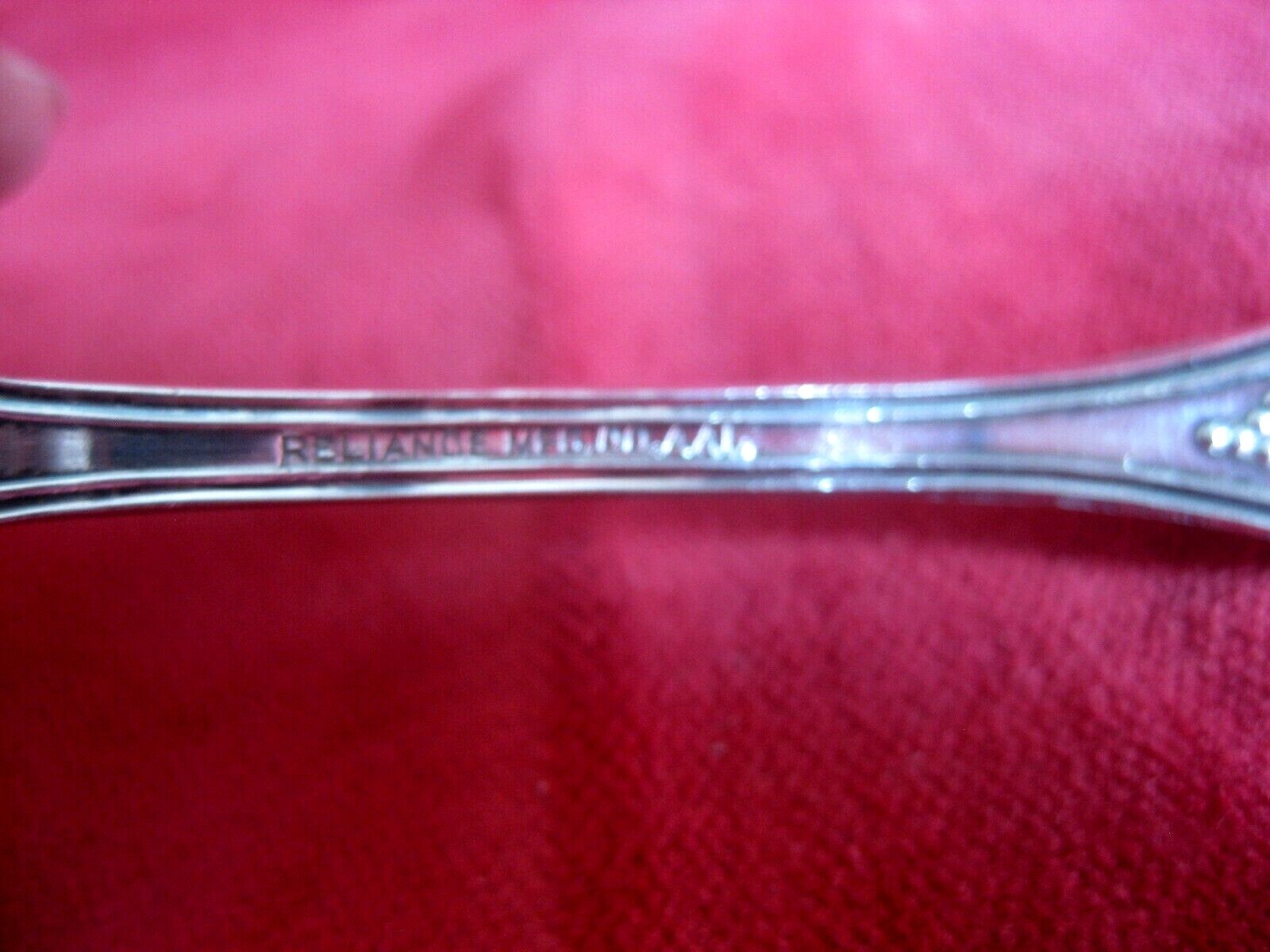 1906 Reliance Vineyard Grape Cream Ladle Serving Spoon Silver Plate