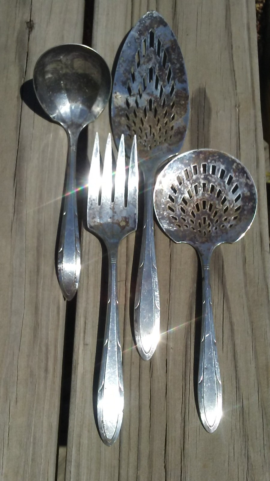 Lot of 4 Oneida Nobility Plate REVERIE Salvaged Silverplate Silverware
