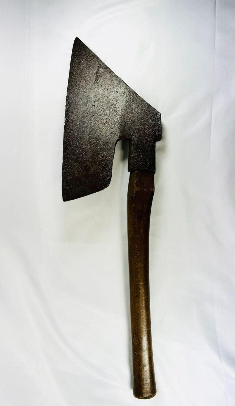 German Goosewing Hewing Axe | Hand-Forged Iron Blade with Maker’s Marks | 18th–E