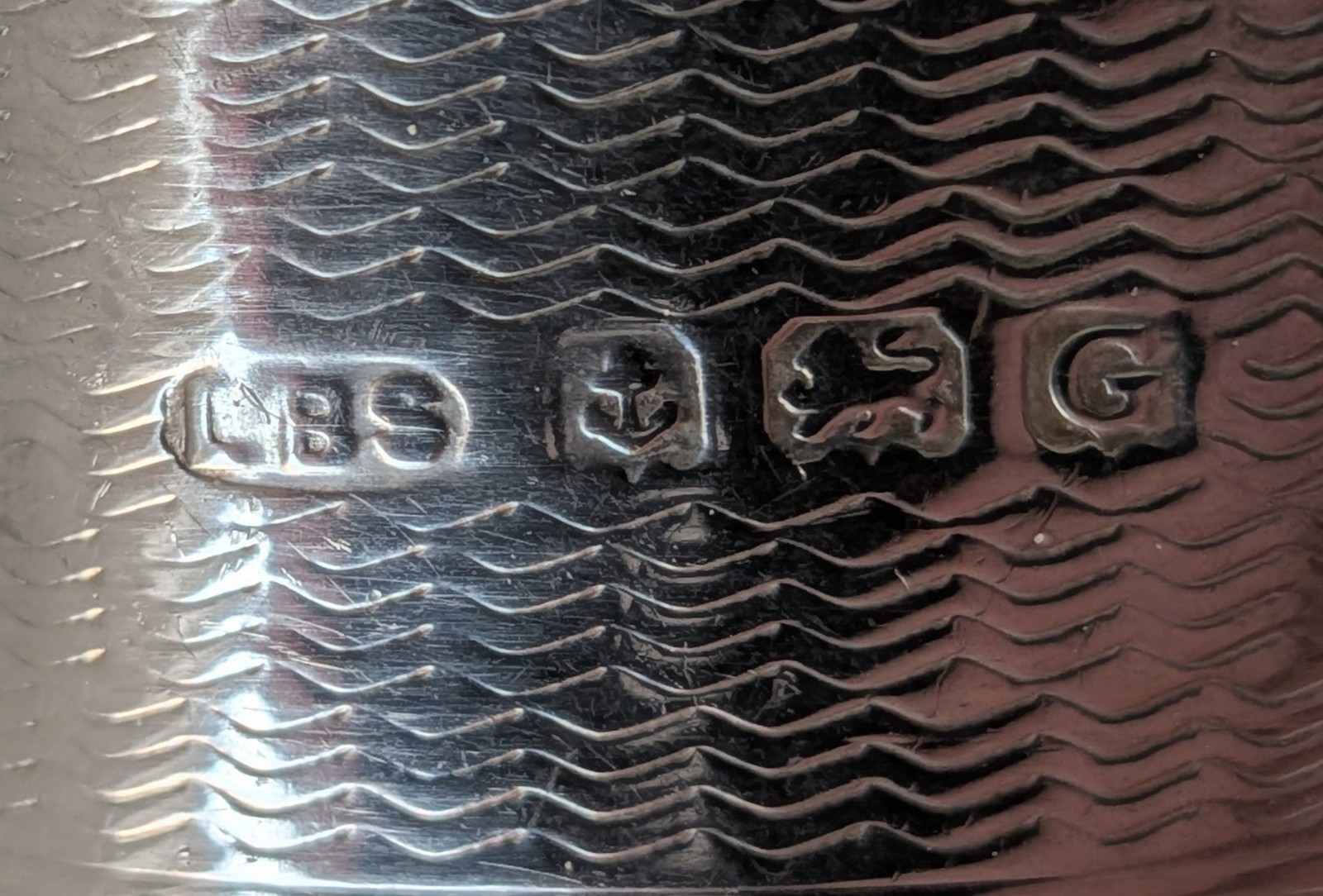 Solid Sterling Silver Engraved Napkin Ring – Levi & Salaman – Birmingham 1931