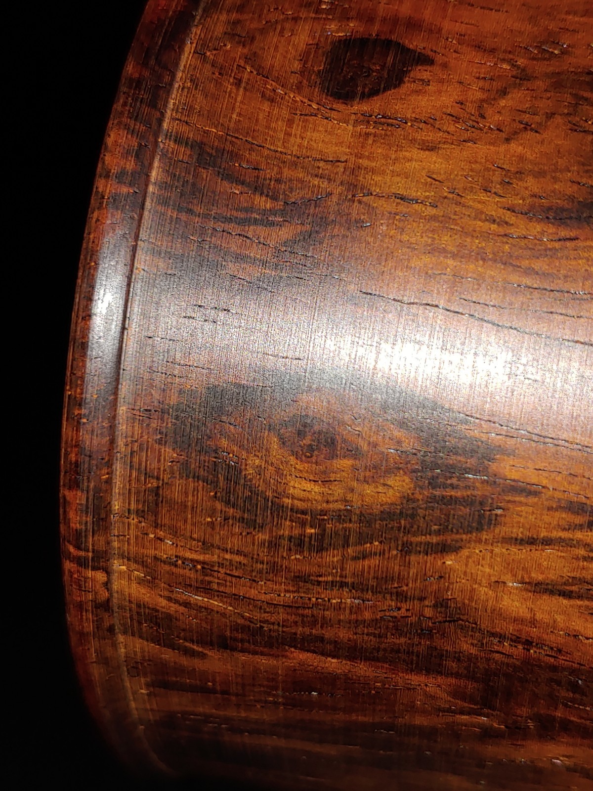 满鬼脸鬼眼纹 大红酸枝木笔筒 Chinesse Ghost Face Eye Texture Red Suanzhi Wood Hongmu Brush Pot
