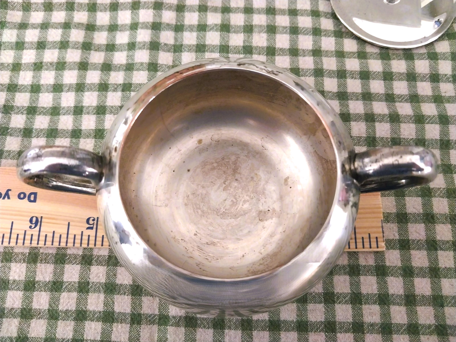 Keystone Silver Company Tarnished Keystoneware Silverplate Sugar Bowl 1914-1950s