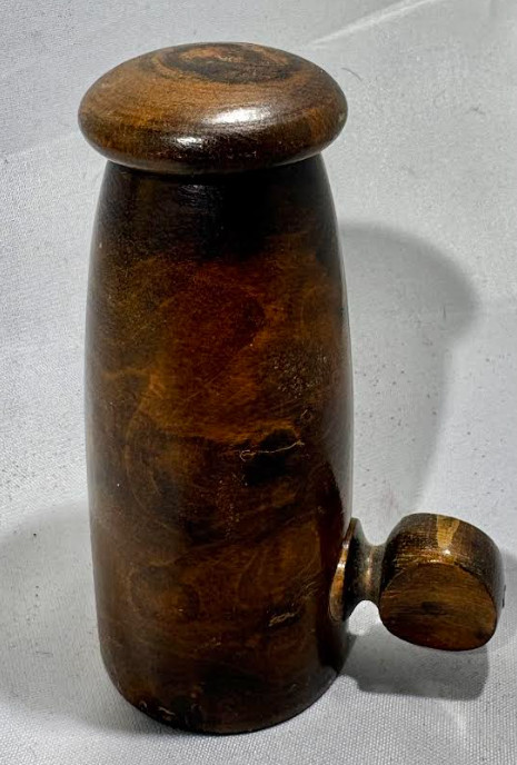 Antique Treenware Hand Crank small Grinder