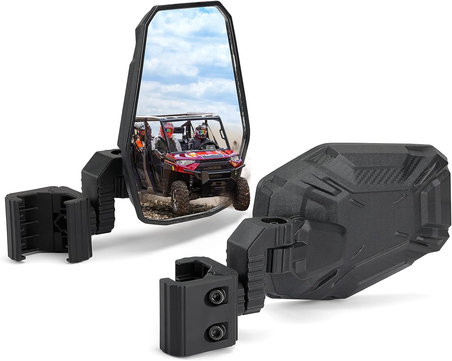 KEMIMOTO UTV Side Mirrors, UTV Rearview Mirrors Compatible with Pro-Fit Polaris