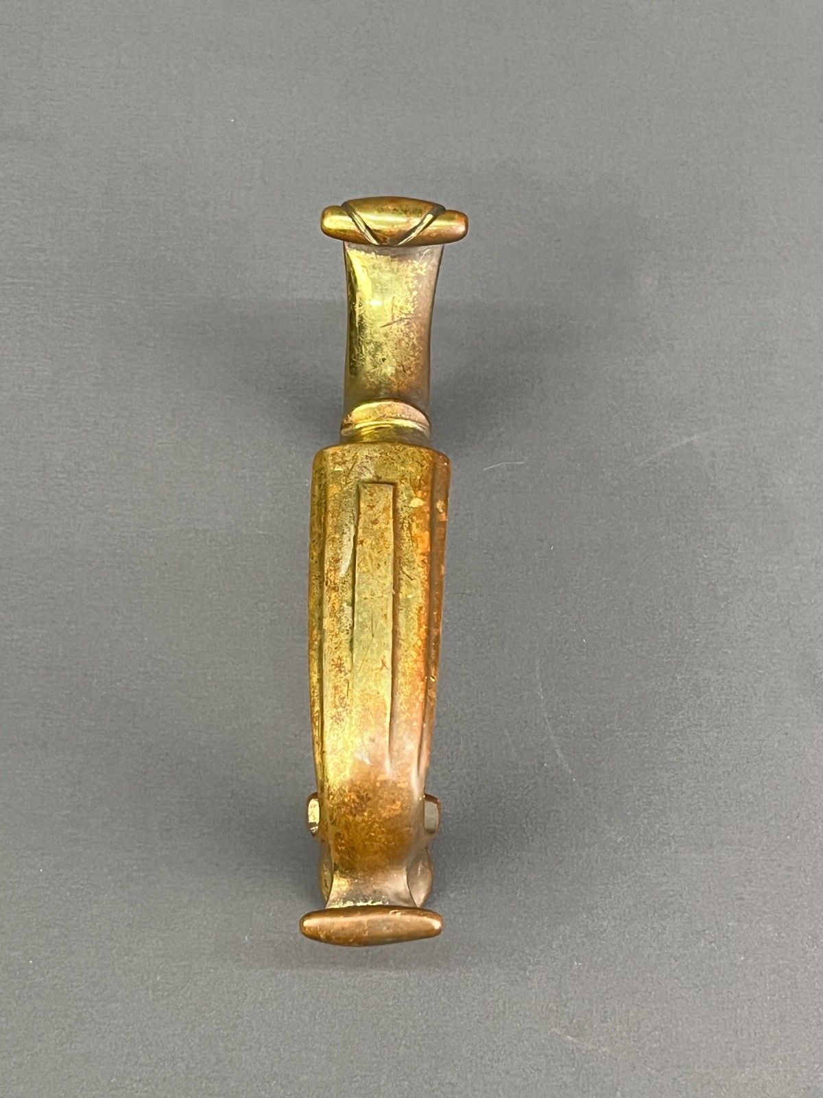 Vintage Virginia Metal Crafters Solid Brass 7 3/4″ Door Knocker (1H)