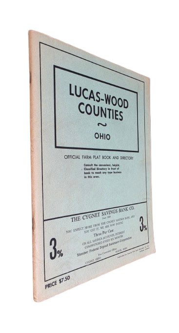 Lucas & Wood Counties Ohio Official Farm Plat Book & Directory PB YEAR UNKNOWN
